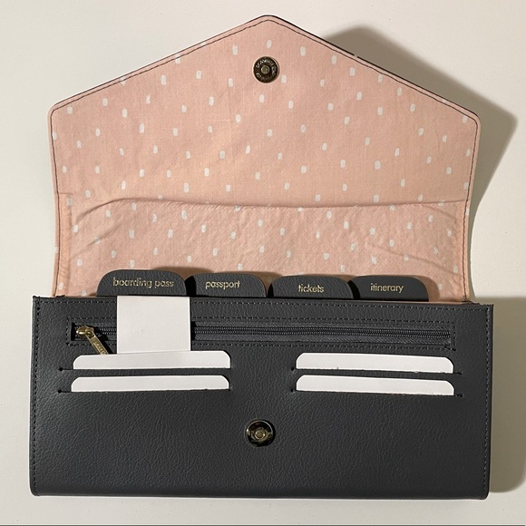 Kikki K Grey & Gold Travel Wallet - NWOT - original packaging - Picture 6 of 11